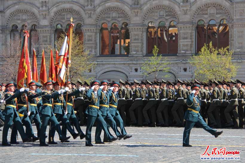 庆祝苏联卫国战争胜利68周年阅兵式在莫斯科举行